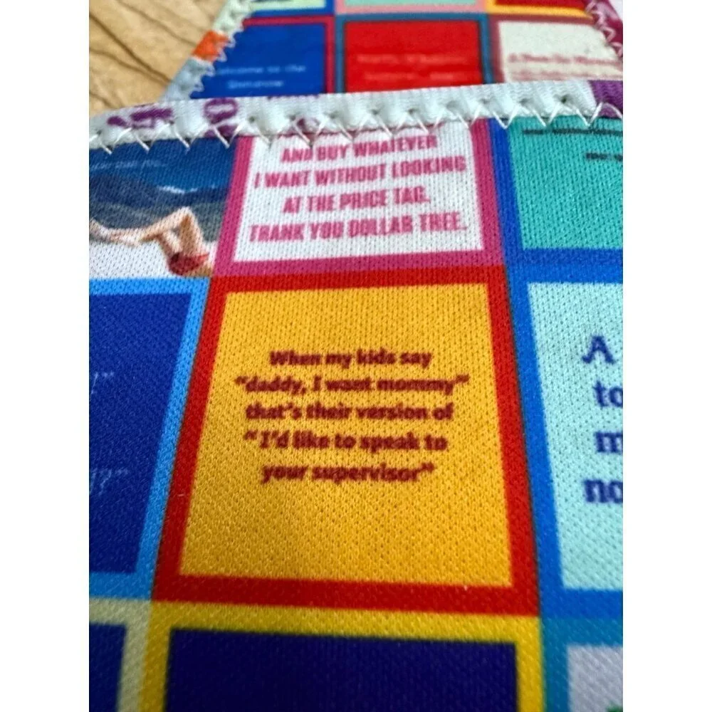 Drinks On Me Coasters Fabric Tote Holder